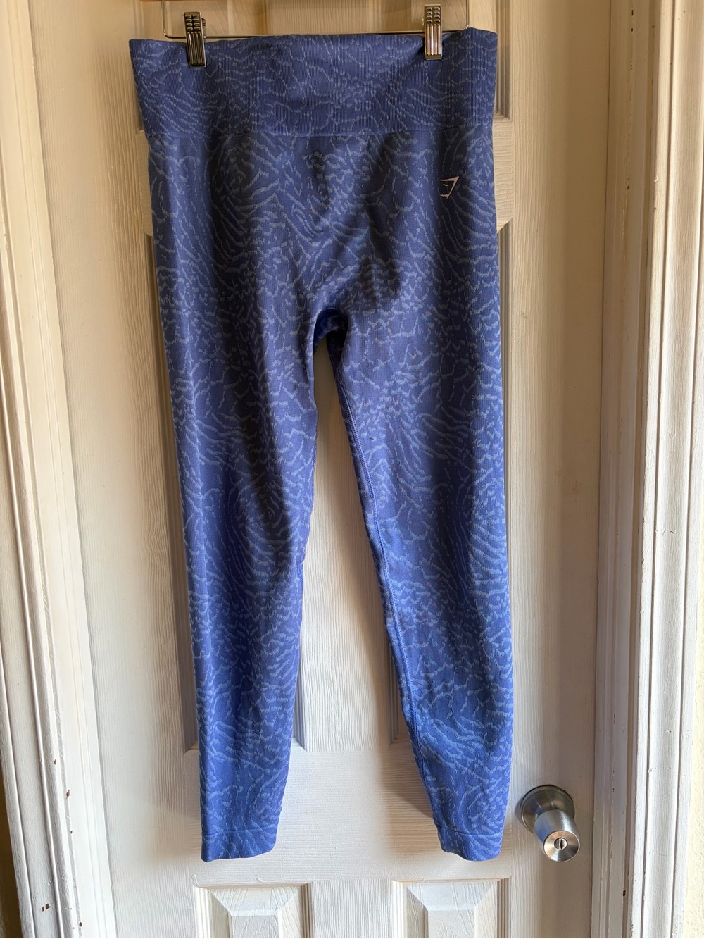 Gymshark Blue Textured Print Leggings
